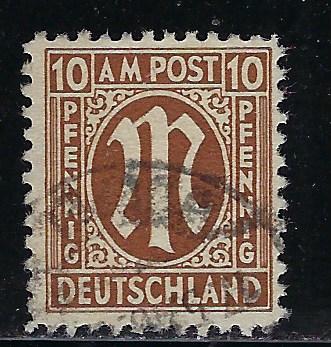 Germany AM Post Scott # 3N7a, used