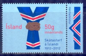 Iceland 2012 Scouting Boy Scouts 100 Years Mi. 1356 MNH