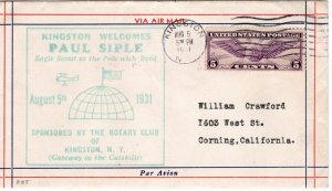 Scout Cachets #1702 Paul Siple at Kingston NY - Levy 31-31b (with Colonial Y ...