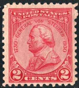 SC#689 2¢ Von Steuben Single (1930) MHR