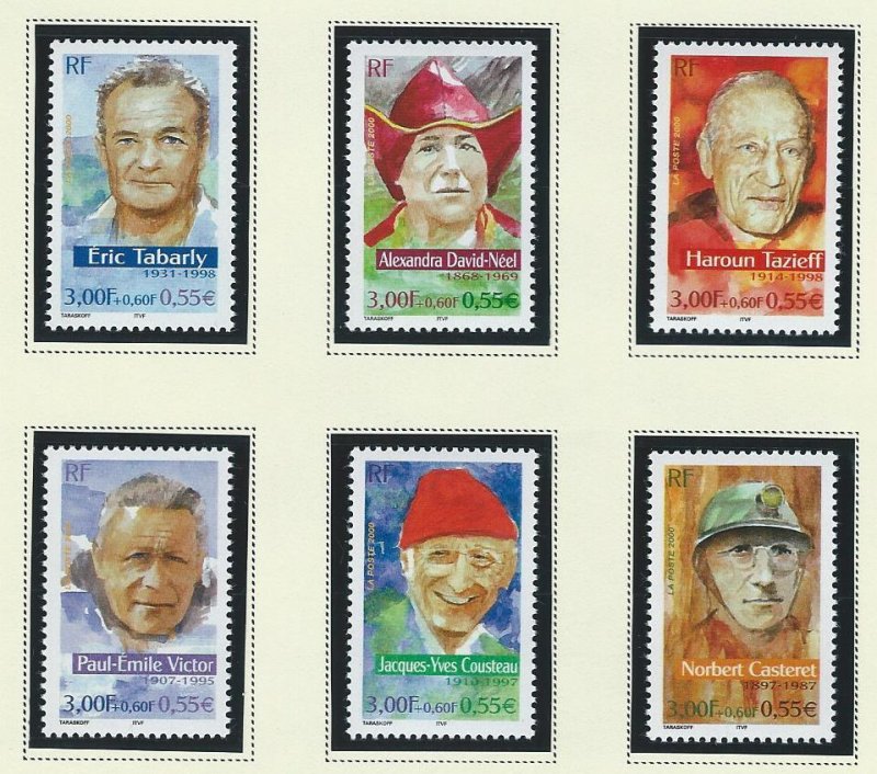 France  mnh Scott Cat # B698-B703