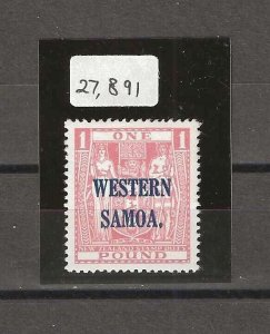 WESTERN SAMOA 1935 SG 192 MINT Cat £60. CERT