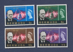 BERMUDA - Scott  201-204 - MNH - Winston Churchill - 1966