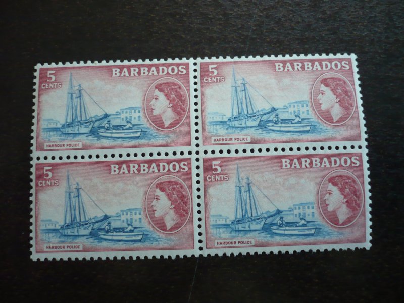 Stamps - Barbados - Scott# 239 - Mint Hinged Block of 4 Stamps