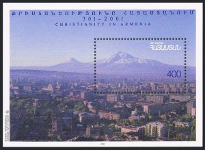 Armenia 520,MNH.Michel Bl.6. Christianity in Armenia,1995.Photograph of Yerevan.