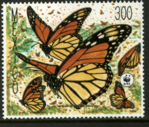 MEXICO 1562, Monarch Butterflies, World Wildlife Fund  SINGLE MINT NH. VF.