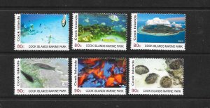 FISH, MARINE LIFE - COOK ISLANDS #1430-35