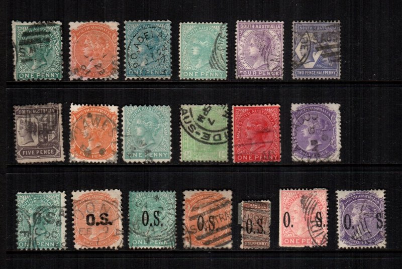 South Australia  19  diff  used and mint   lot collection