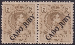 Cape Juby 1919 Sc 8 pair MNH** vertical crease