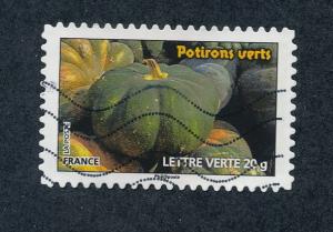 France 2012 Scott 4268 used - Vegetables, pumpkin, potiron vert