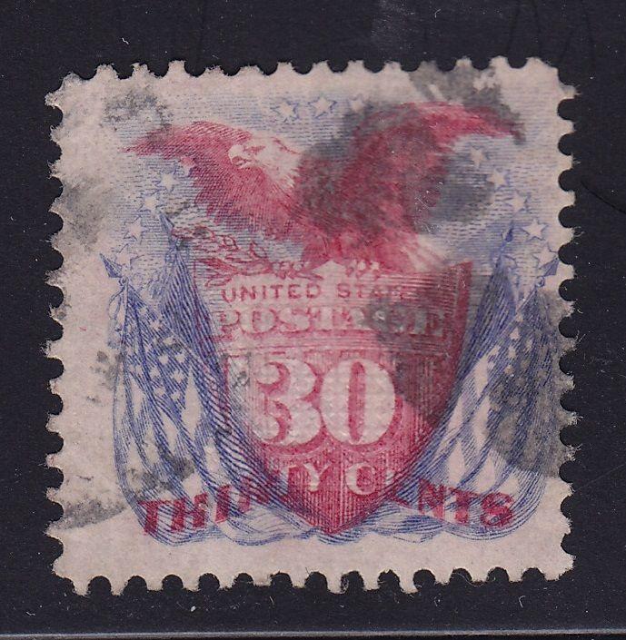 121 VF used neat cancel with nice color cv $ 450 ! see pic !