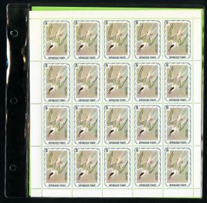 Haiti Mint NH Birds of America Stamp Sheet Collection 300 Items Total