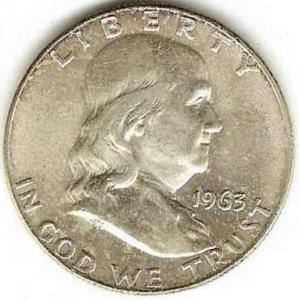 1963-D - Franklin Half Dollar - Extra Fine