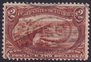 #293 Used, Fine+, Neat cancel, sound, nice (CV $1050 - ID28688) - Joseph Luft