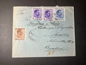 1937 Romania Cover Bucharest to Maribor Yugoslavia