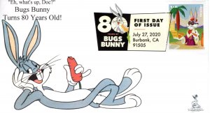 Bugs Bunny 80th Anniversary First Day Cover, with DCP, #3 of 10