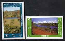 New Caledonia 1986 Landscapes #2 set of 2 imperf from lim...