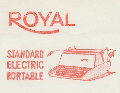 Meter cut Switzerland 1964 Typewriter - Royal