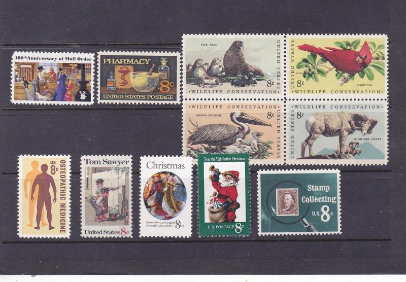 1972 Year Commemorative Full Set Mint Never Hinged (See 2 Scans)