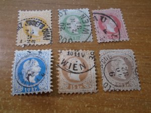 Austria  #  34-39  used