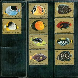 Fujeira Fishes , 10 stamps