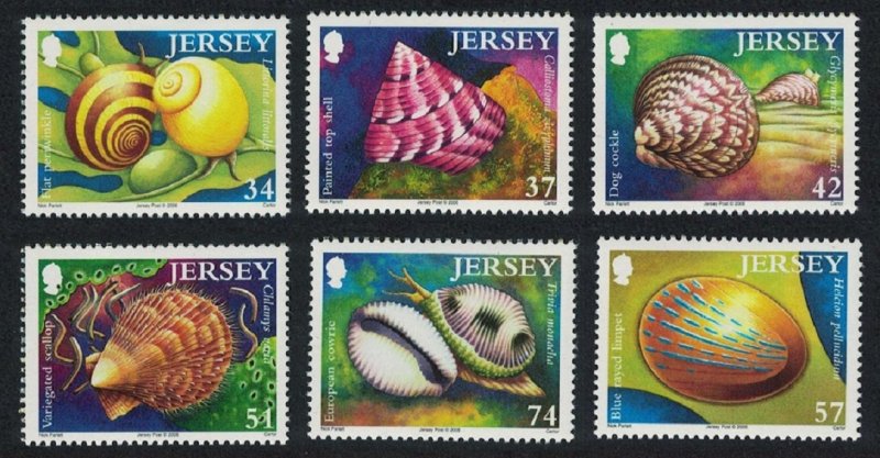 Jersey Sea Shells 6v SG#1264-1269