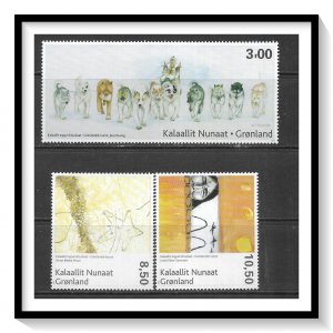 Greenland #498-500 Paintings MNH