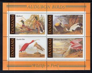 Tanzania 309a Birds Souvenir Sheet MNH VF