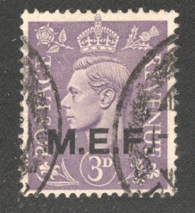 Great Britain - Middle East Forces (M.E.F.) #4a VF, Used, CV $60.00  ... 0910016