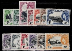 ST. HELENA QEII SG153-165, 1953-59 complete set, NH MINT. Cat £100.