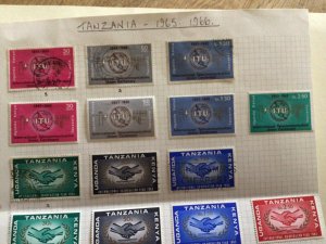 Tanzania mounted mint and used stamps on folded page A11600