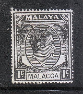 Malaya Malacca 1949 Sc 3 KGVI 1c MLH