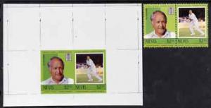 Nevis 1984 Cricketers #2 (Leaders of the World) $2.50 (B ...