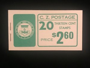 Canal Zone 163a, Full Booklet,  w/ 5 panes, MNH