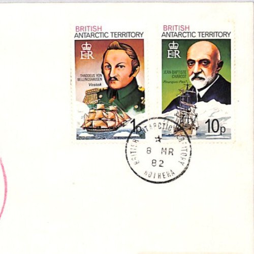 BRITISH ANTARCTIC TERRITORY Cover *Rothera Base* HMS ENDURANCE 1982 Cachet ZT106