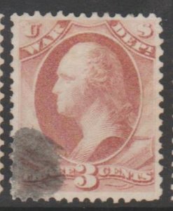 U.S. Scott #O116 Washington - War Official Stamp - Used Single