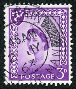 IOM SG2a 3d Deep Lilac on Chalky Paper Fine used cat from 6.50 pounds