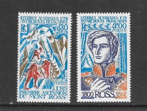 FRENCH SOUTHERN ANTARCTIC TERRITORY #64-65 MOUNT ROSS  MNH