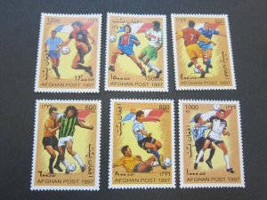 Afghanistan Football (not listed) set MNH