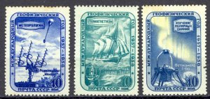 Russia Sc# 2089-2091 MH 1958 International Geophysical Year