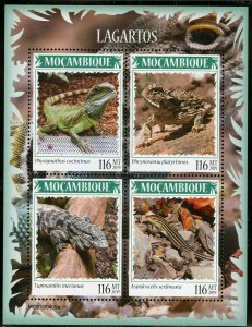 MOZAMBIQUE  2019  LIZARDS  SHEET MINT NEVER HINGED