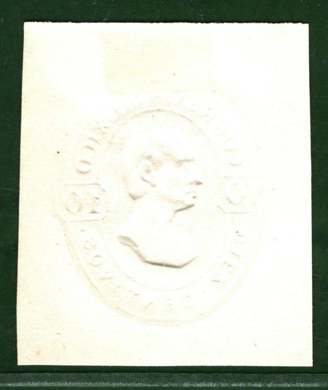 MEXICO Embossed 10c Hidalgo Stationery Piece ex Old-time Collection YELLOW117