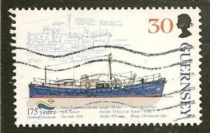 Guernsey     Scott  686     Ship     Used