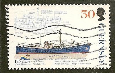 Guernsey     Scott  686     Ship     Used