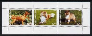 KARAKALPAKIA - 2001 - Dogs #2 - Perf 3v Sheet - Mint Never Hinged