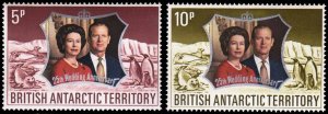 British Antarctic Territory Scott 43-44 Mint never hinged.