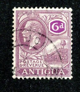 1921 Antigua Sc.# 52 used cv $6 ( 9708 BCXX )