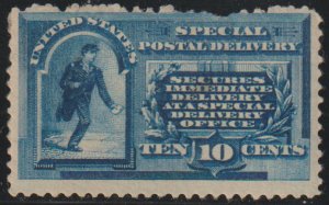 #E1 SCV $750 F/VF mint hinged, rare high value stamp, SCV $750