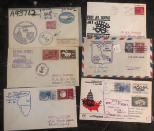Great United States 45 first flight cover FFC Collection Lot