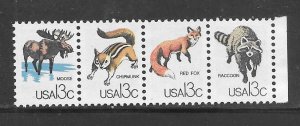 #1757E-H MNH Strip of 4